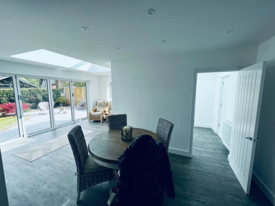 Renovations completed in room with large windows