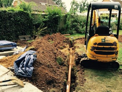 Site preparation for the summer house