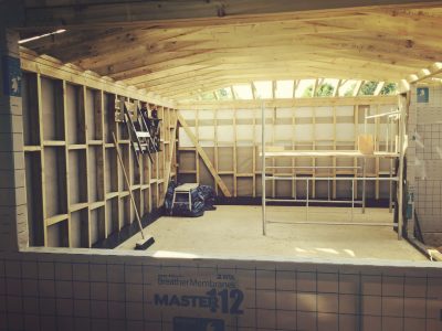 Inside the chalet project - under construction