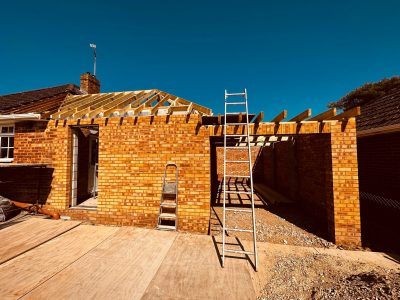 Building process of garage