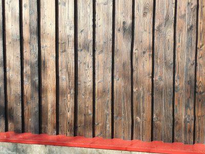 Burned wood timber wall