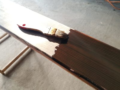 Brushed and oiled Shou Sugi Ban board