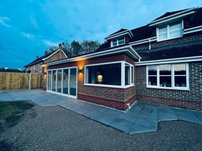 Finished extension in Hampshire