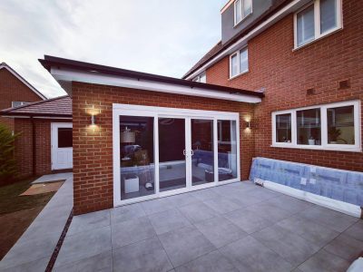 Medium sized addition of the house