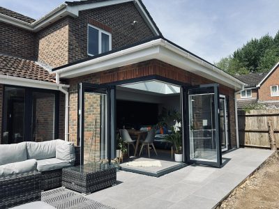 Common design example of extension in Andover, Hampshire