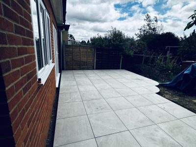 Finished landscaping project