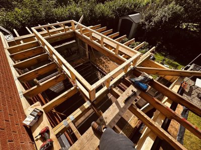 Roof window structure