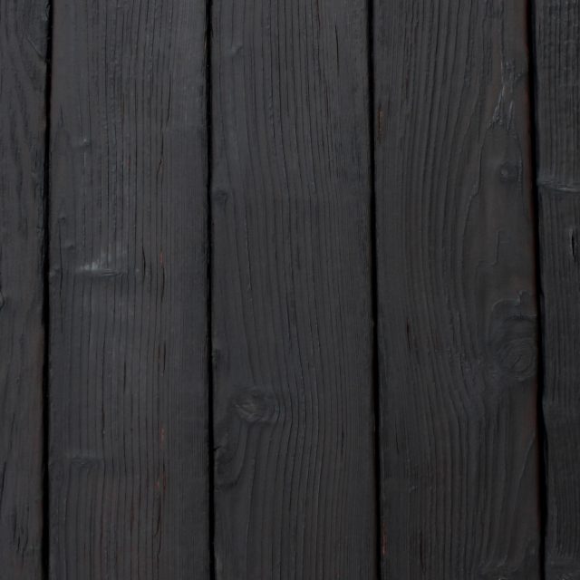 Burned wood boards - Dark Bear