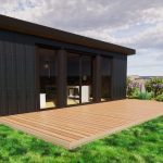 Black Croco burned wood facade