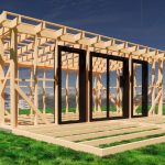 Timber frame of the summer house