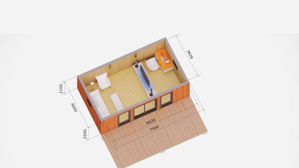Summer house dimensions