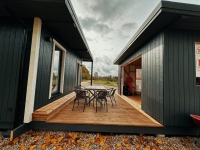 Finished house extension