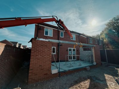Finished house extension