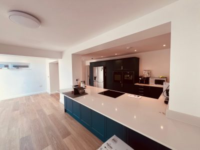 Finished house extension