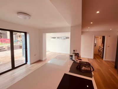 Finished house extension