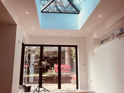 Finished house extension
